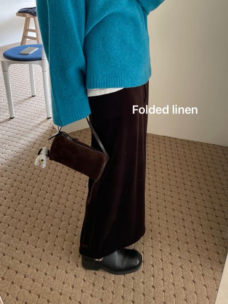 (당일)Basket 바스켓 벨벳 스커트 벨벳 밴딩 맥시 롱 스커트(2color)