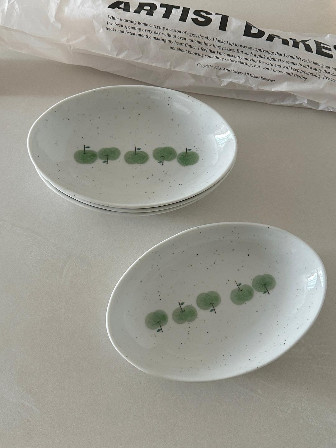 apple oval plate