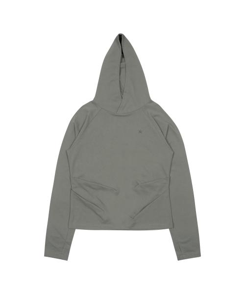 TCM hooded raglan long sleeve (grey)