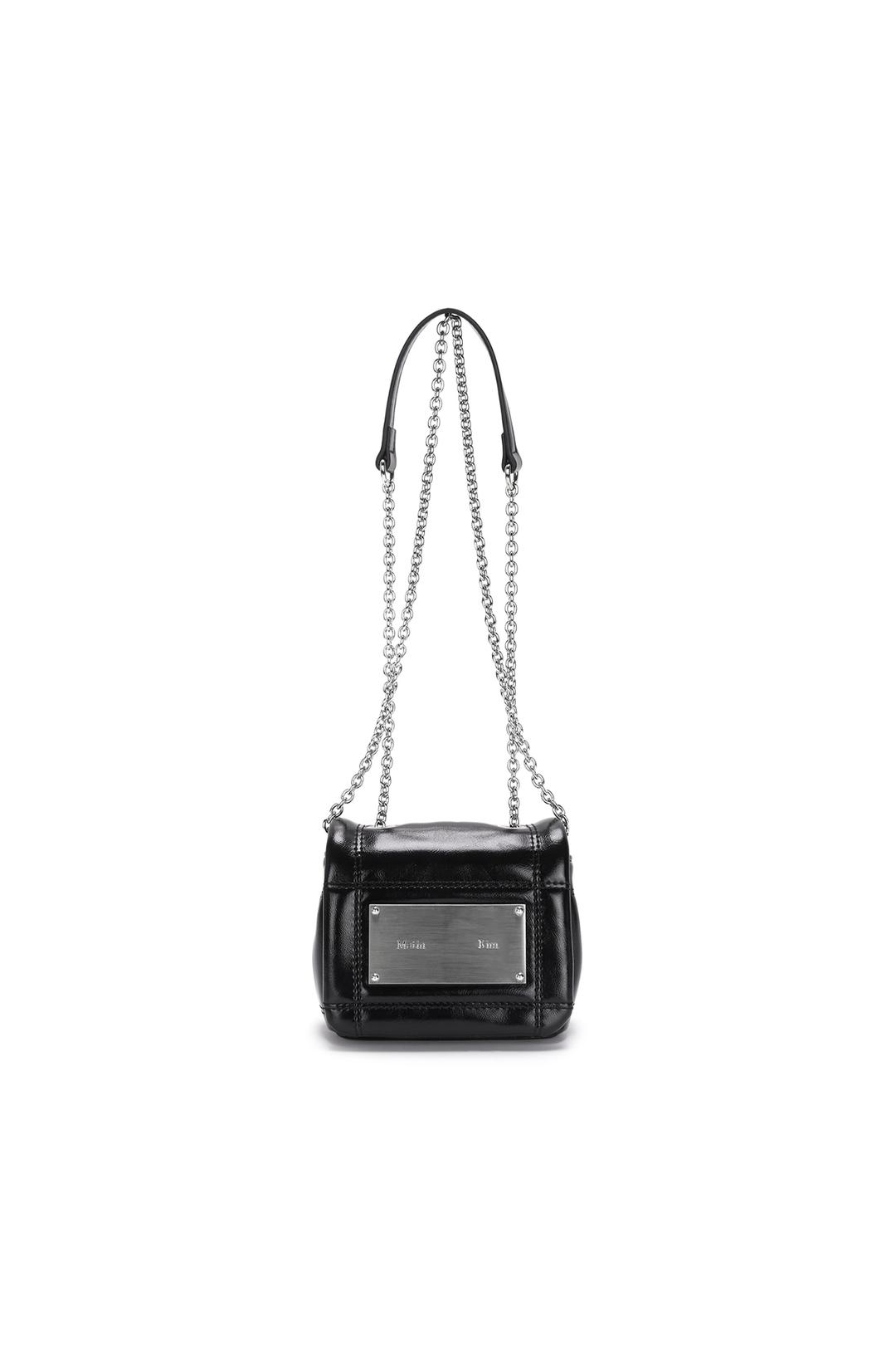 CLASSIC CHAIN QUILTING MINI BAG IN BLACK