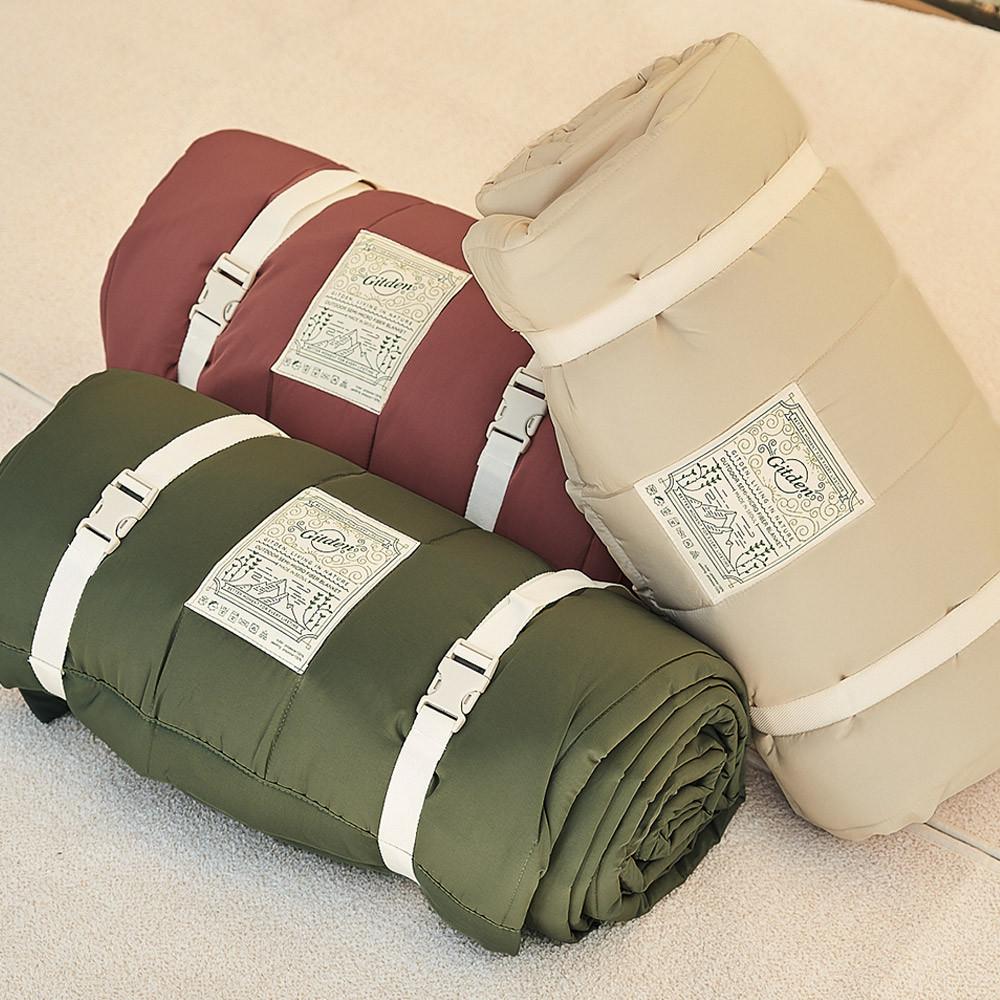 그래핀 발열 캠핑 이불 차박 침낭 (heavy line) : 깃든