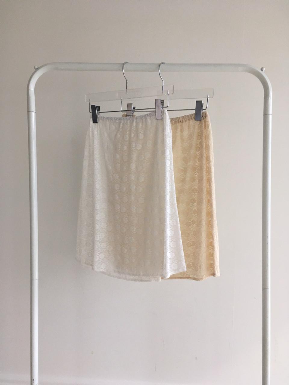 애니웨이썸머 trimming lace skirt