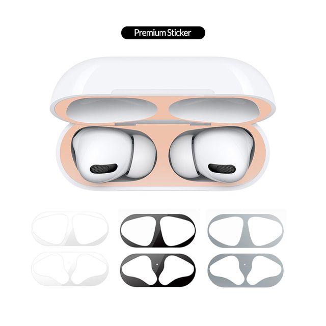 (1+1구매시할인+당일출고) [18K 금도금] 에어팟 1,2세대| 에어팟프로| 프로2세대 호환| 에어팟3세대 철가루방지스티커