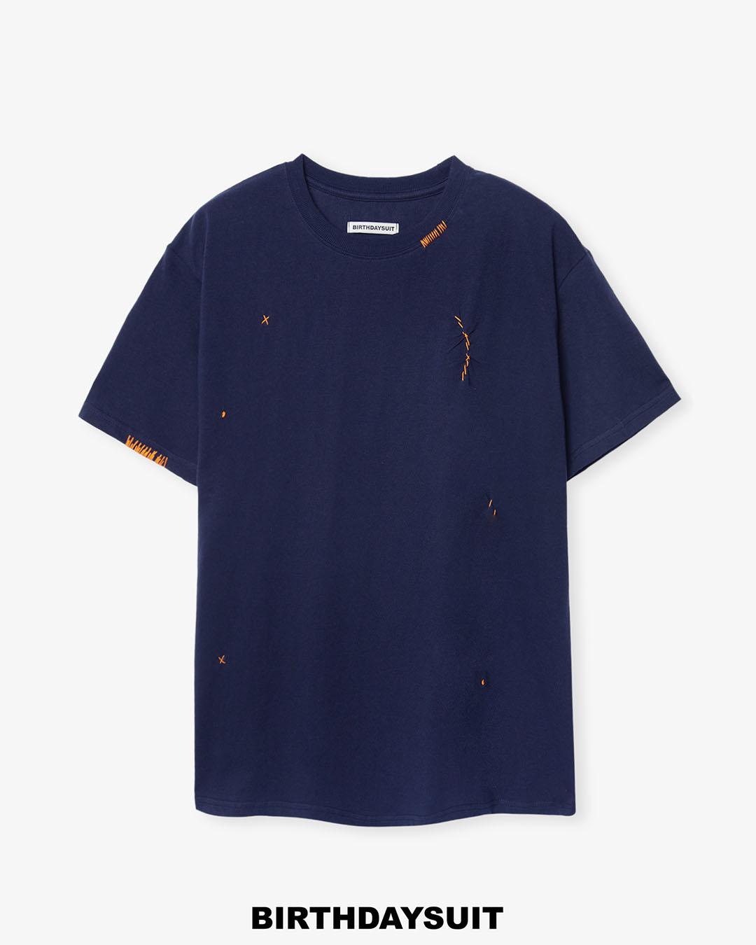 HAND STITCH T-SHIRT (NAVY)