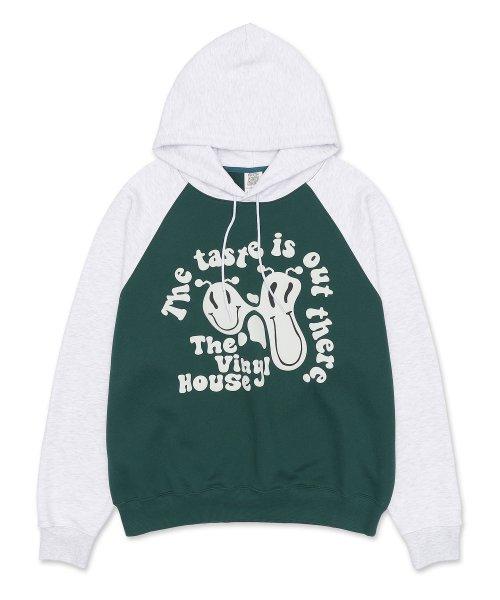 SMILE PAINTING HOODIE GREEN