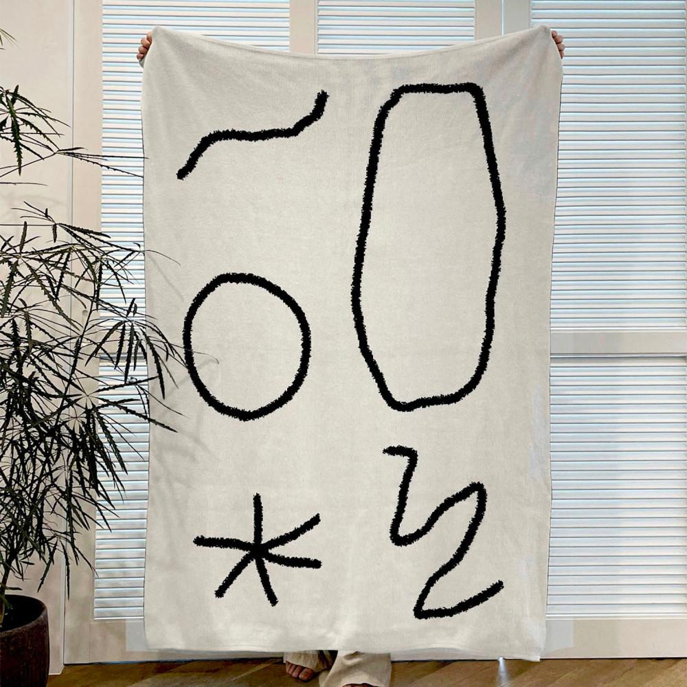 [아이디어숍] Beach Knit Blanket 순면 니트 블랭킷