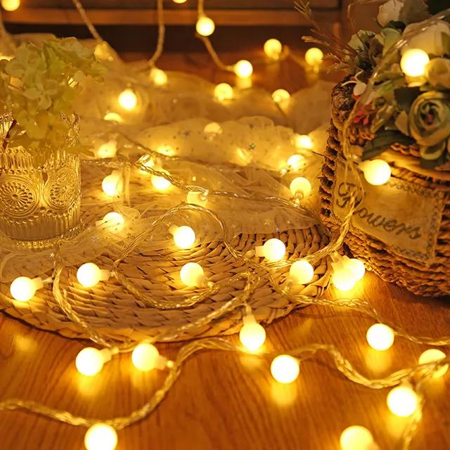 LED 캠핑전구 앵두알 와이어 줄조명 꼬마전구 30구 50구 100구 (리모컨세트)