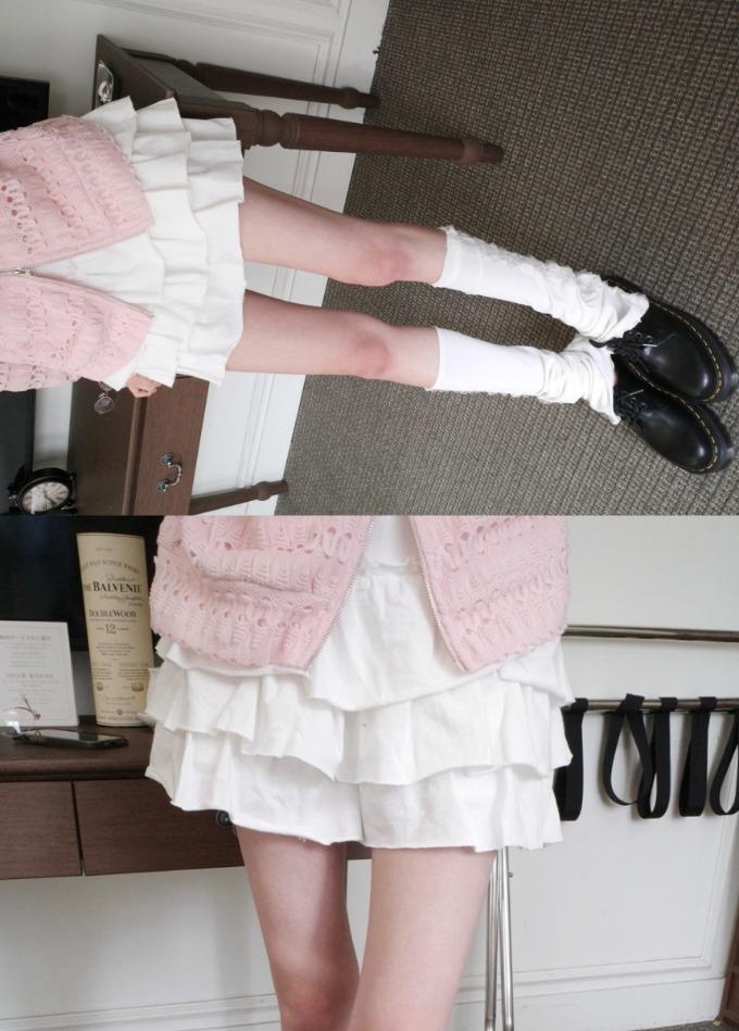 묘랑 미우 캉캉 스커트 (4color)