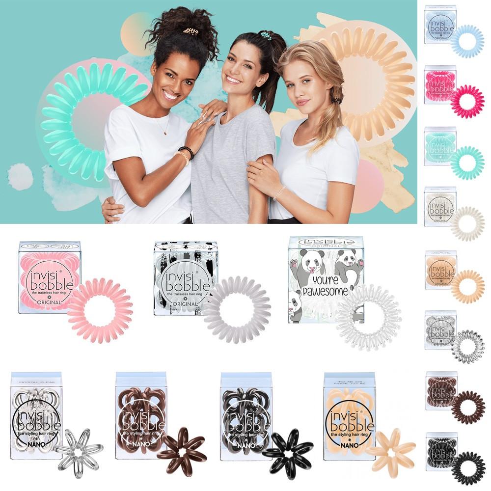 명품 인비지보블 머리끈 자국안남는 스프링 머리 긴 헤어 고무줄 전화선 꽈배기 팔찌 헤어링