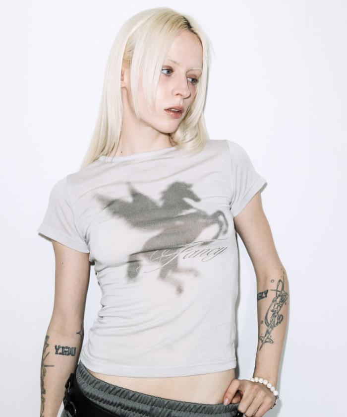 SHADOW PEGASUS TEE (GRAY) F26QB070