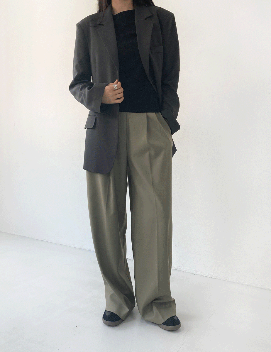 mood two tuck slacks(3 color)
