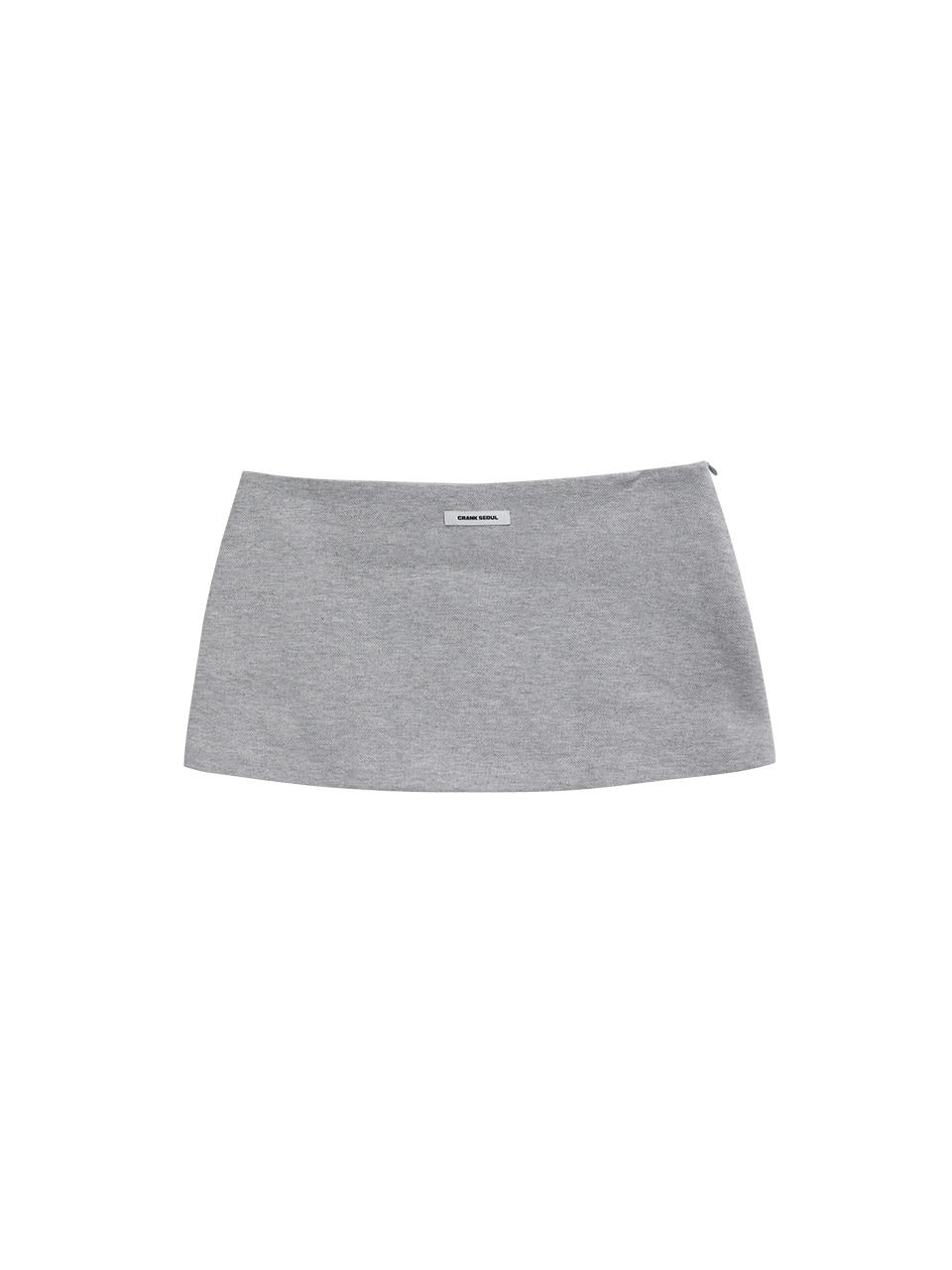 PK MICRO SKIRT_MELANGE GREY