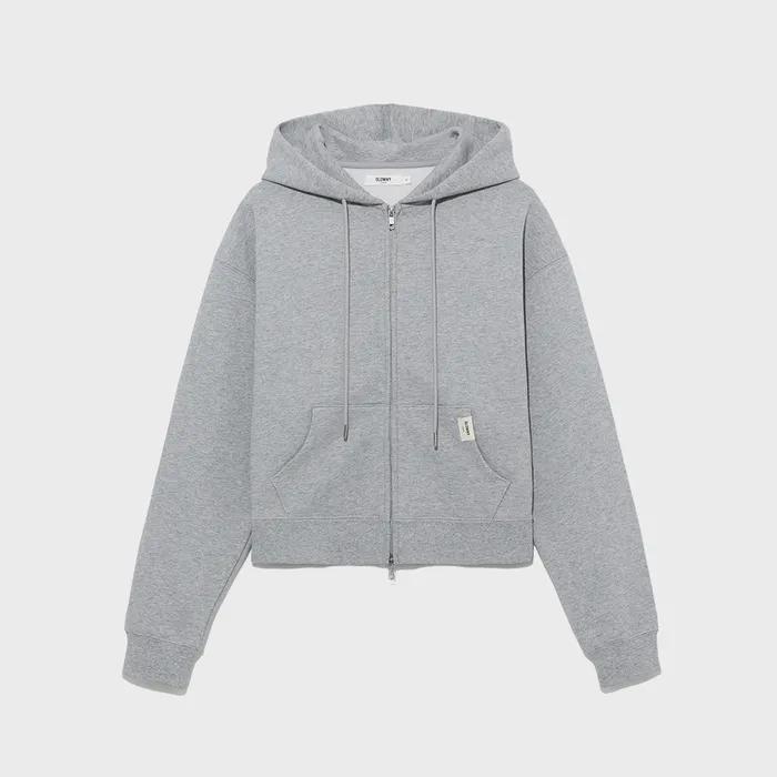 G STANDARD ZIP-UP HOODIE (MELANGE GRAY)