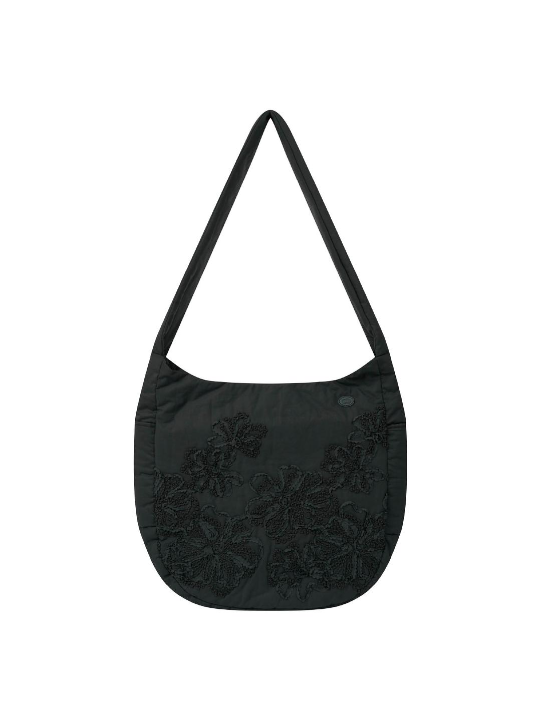 FADE FLOWER CROSS BAG BLACK