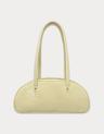 Glossy baguette bag - lemon