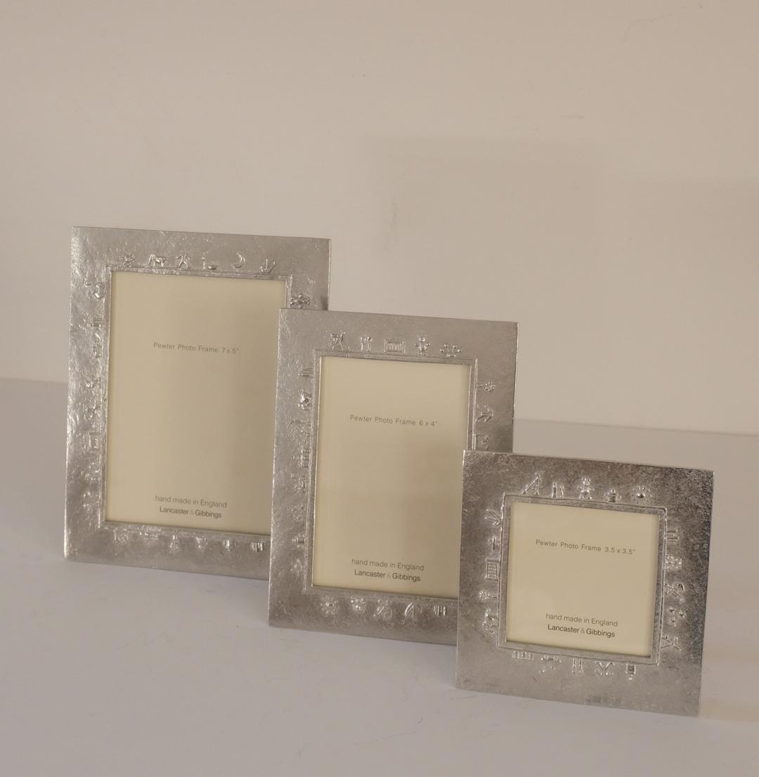 Lancaster&Gibbings Baby charm Pewter Photo Frame (3sizes)
