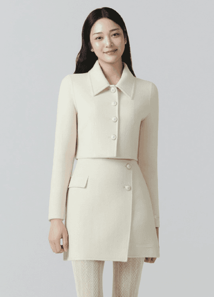 [Exclusive]슬림 핸드메이드 크롭 자켓
