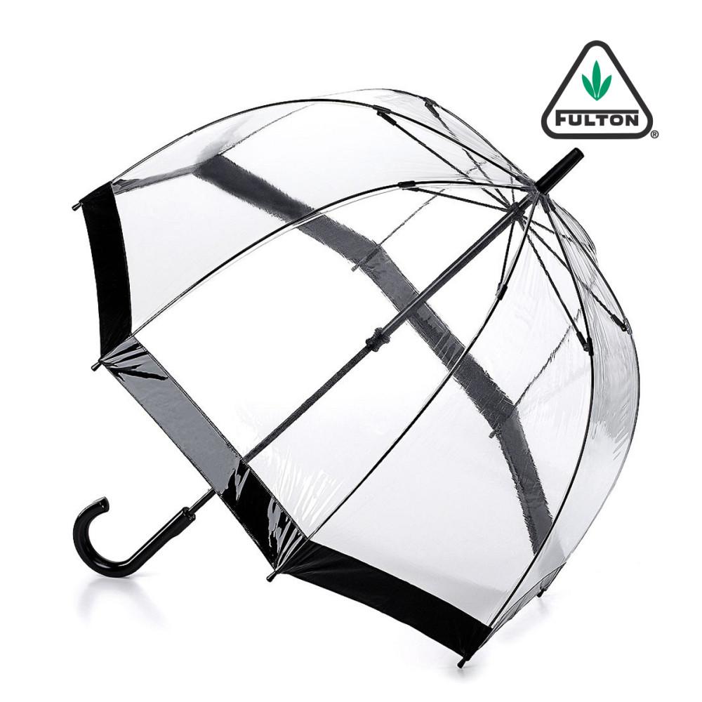 펄튼우산 버드케이지-1 Birdcage-1 Black 수동 투명 장우산