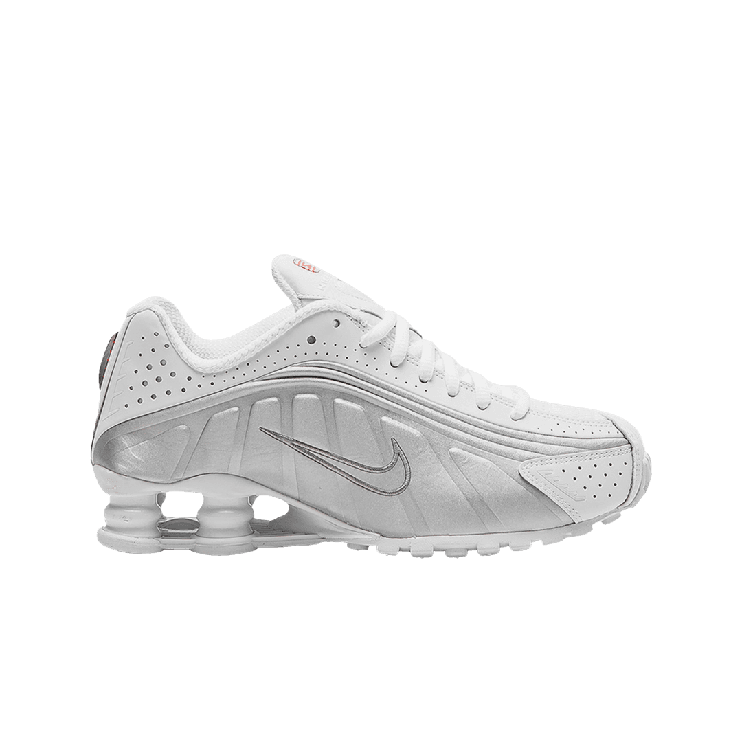 (W) Nike Shox R4 White Metallic Silver 2024