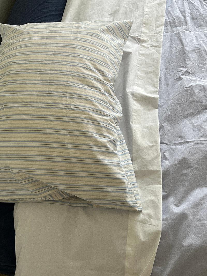 Cozy stripe pillows (blue)