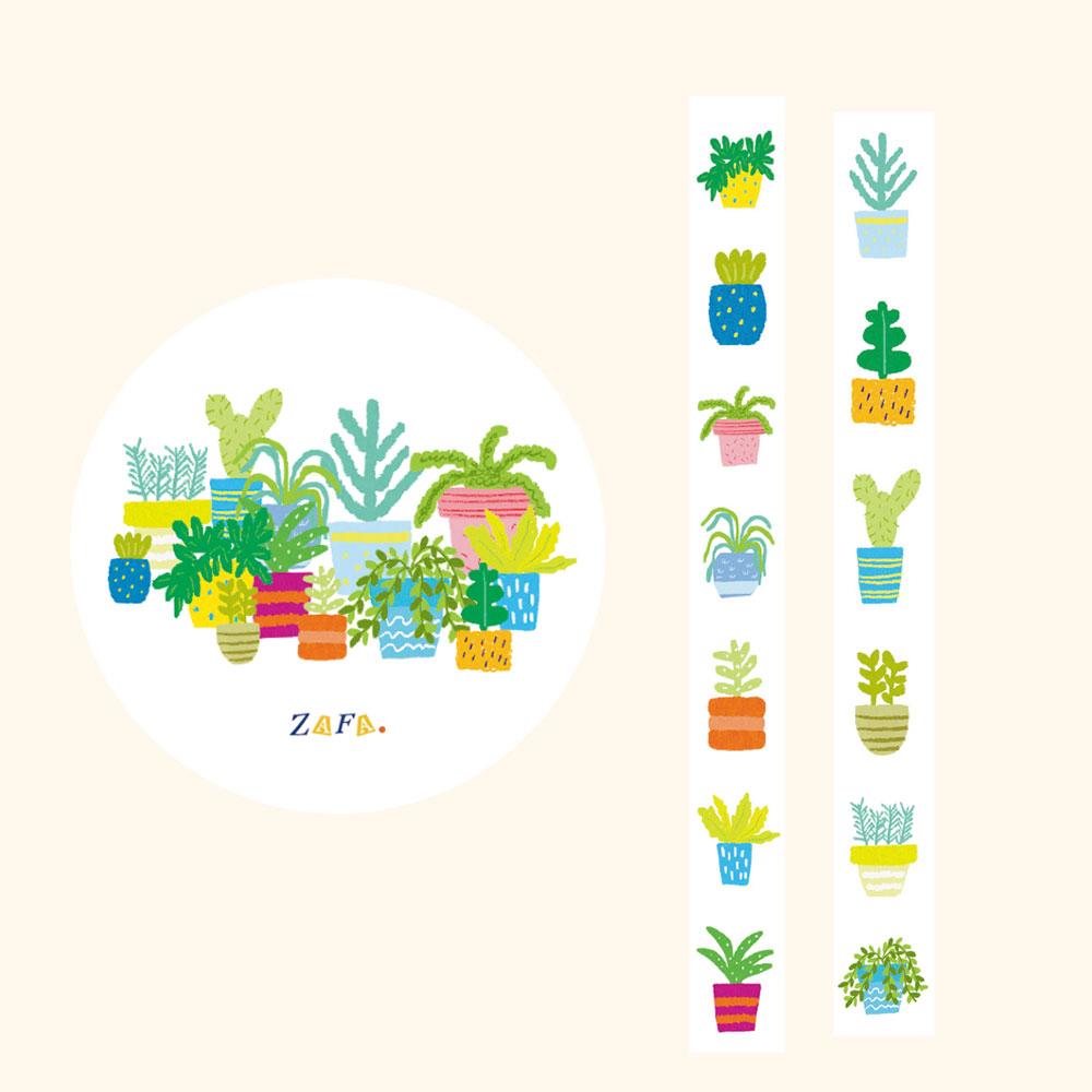 [자파점] 푸릇푸릇 식물 마스킹테이프