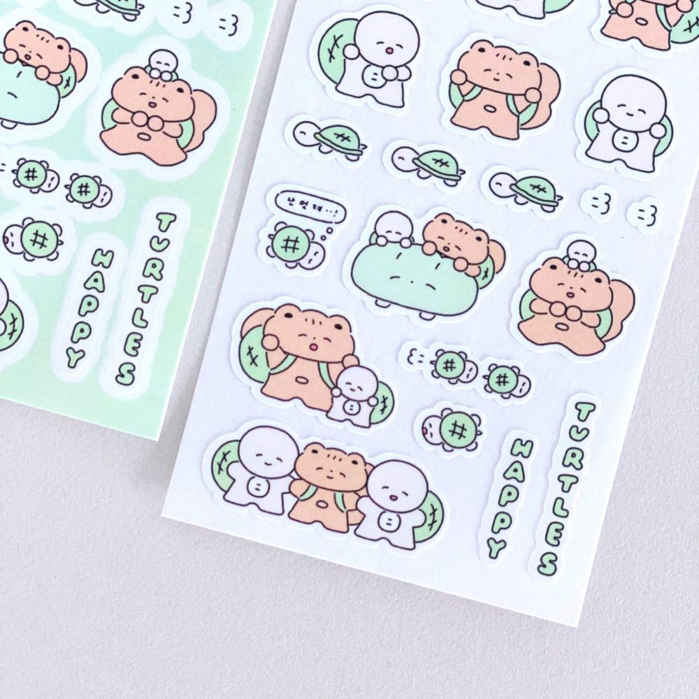 [포포숲] 해피터틀즈 스티커