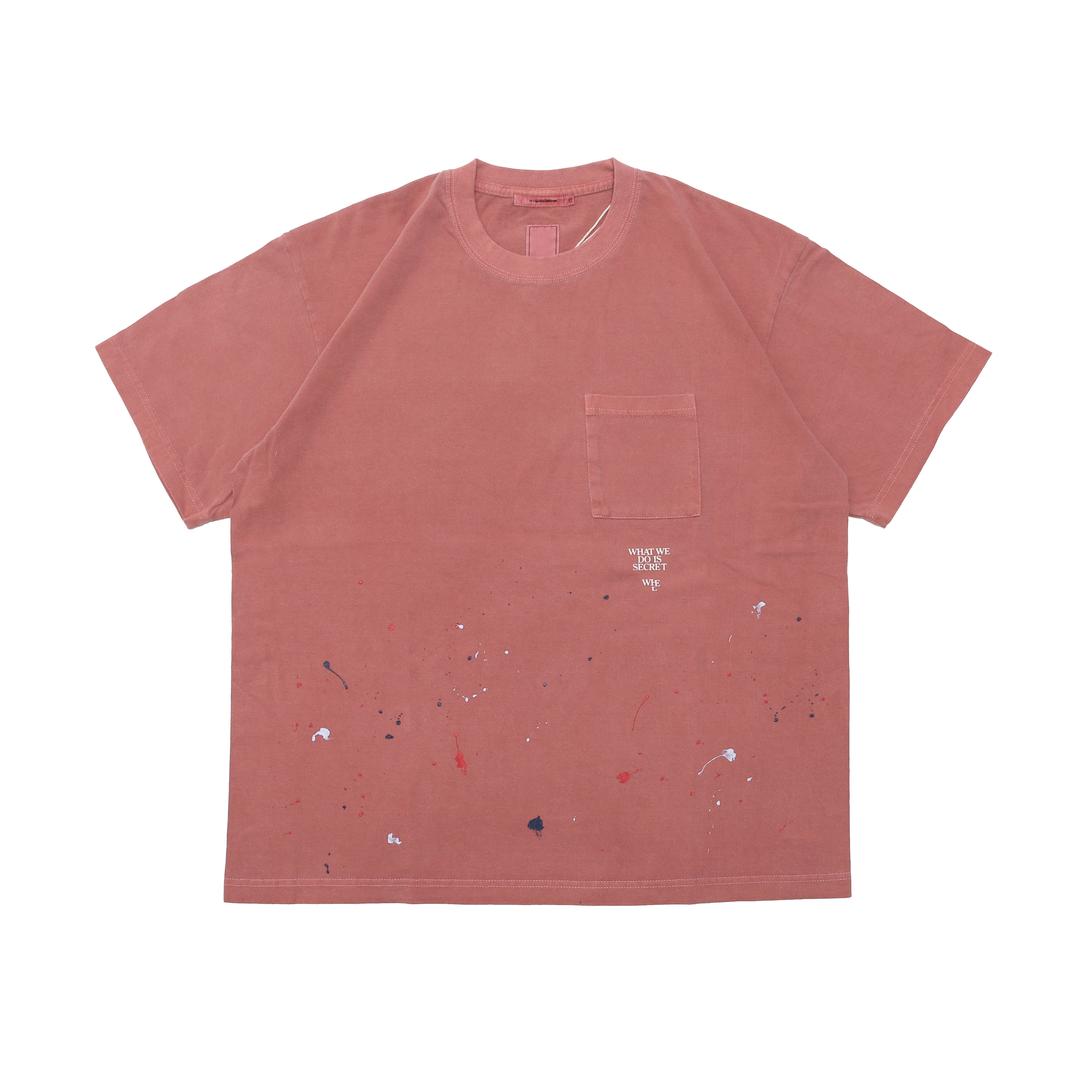 PAINT SPLATTER S/S TEE - RED