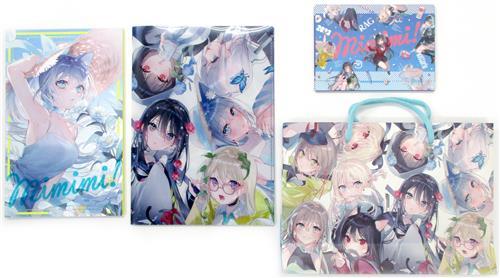新刊セット(mimimi!+マスキングロールステッカー+ダブルポケットクリアファイル+ポストカードセット+紙袋) 【オリジナル作品】[美和野らぐ][三食納豆飯]