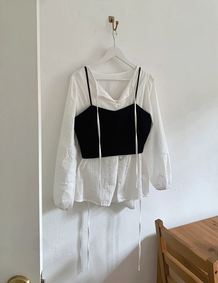 로티 리본 뷔스티에 (2color)