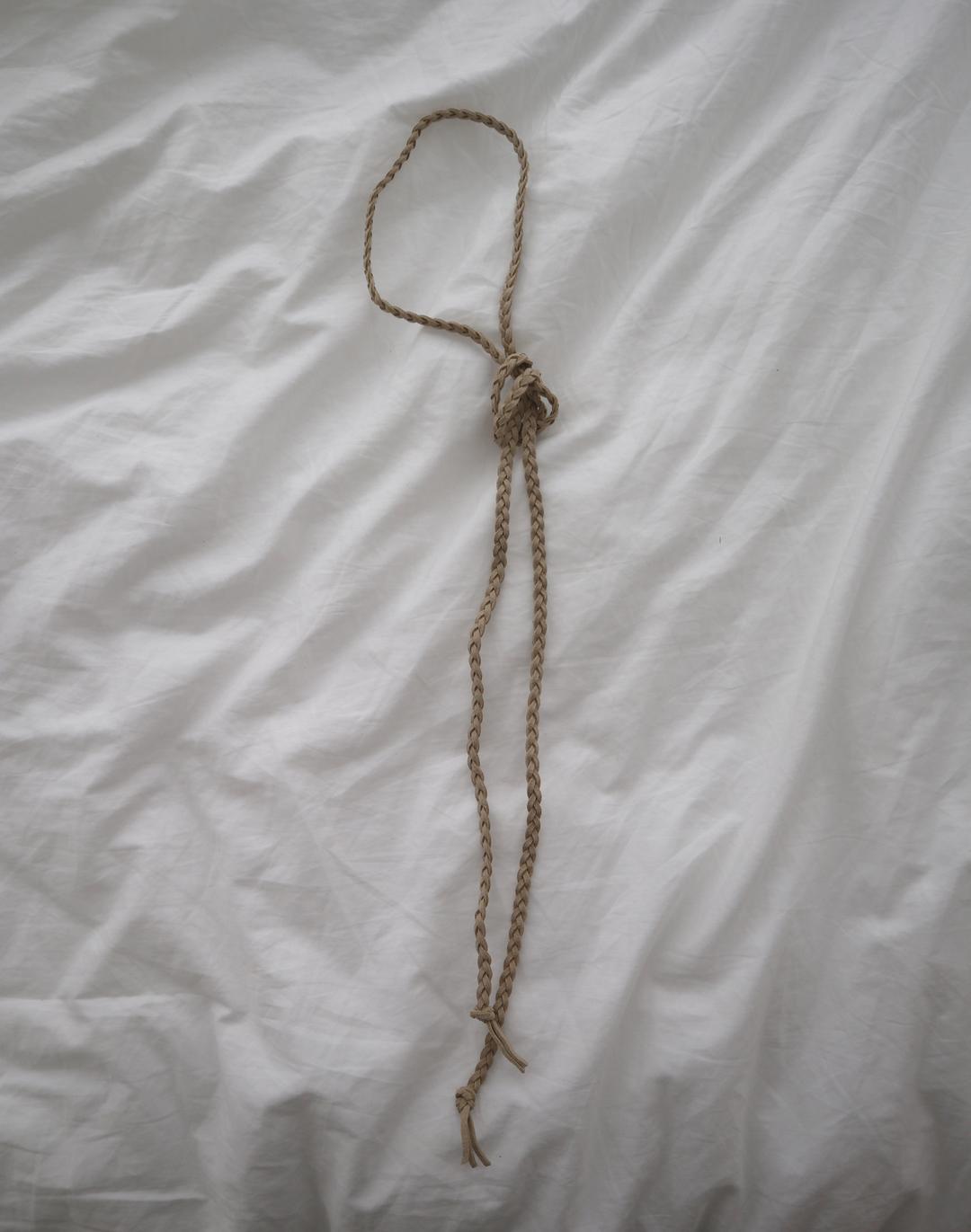 Suede twist string