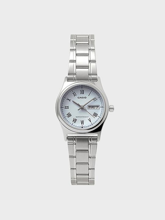 CASIO 카시오 LTP-V006D-2B 여성 메탈밴드 손목시계