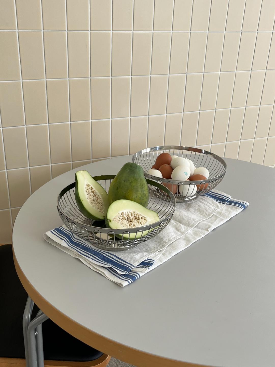 [2차 재입고]ROUND BREAD&FRUIT BASKET