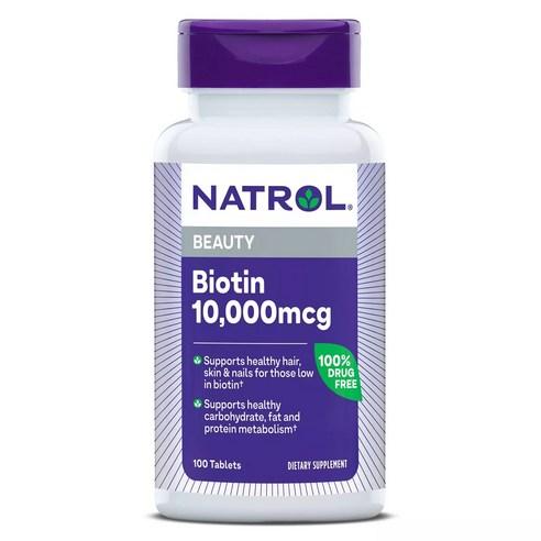 나트롤 비오틴 뷰티 10000mcg 타블렛, 100정, 1개 - 비타민/영양제 | 쿠팡