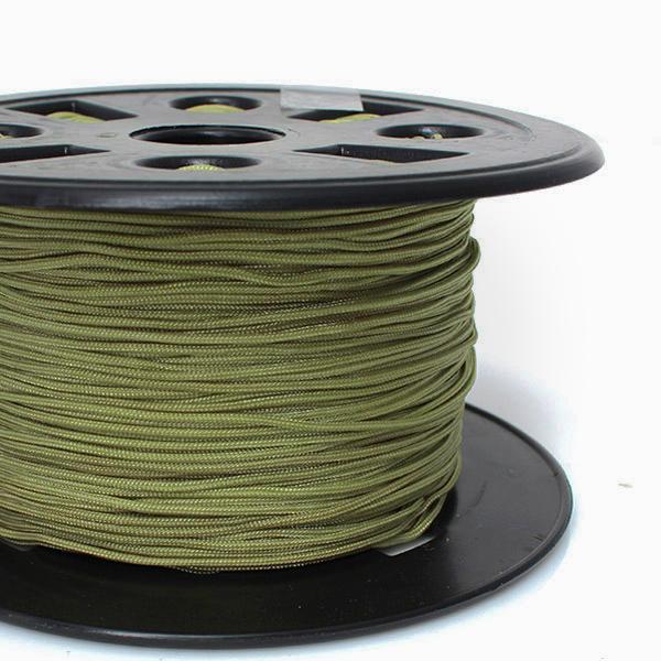 [Y-20-26]폴리매듭실 1mm 연카키 ,5yd(450cm)