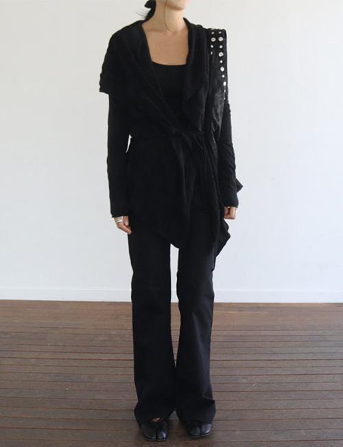 wrinkled wrap cardigan