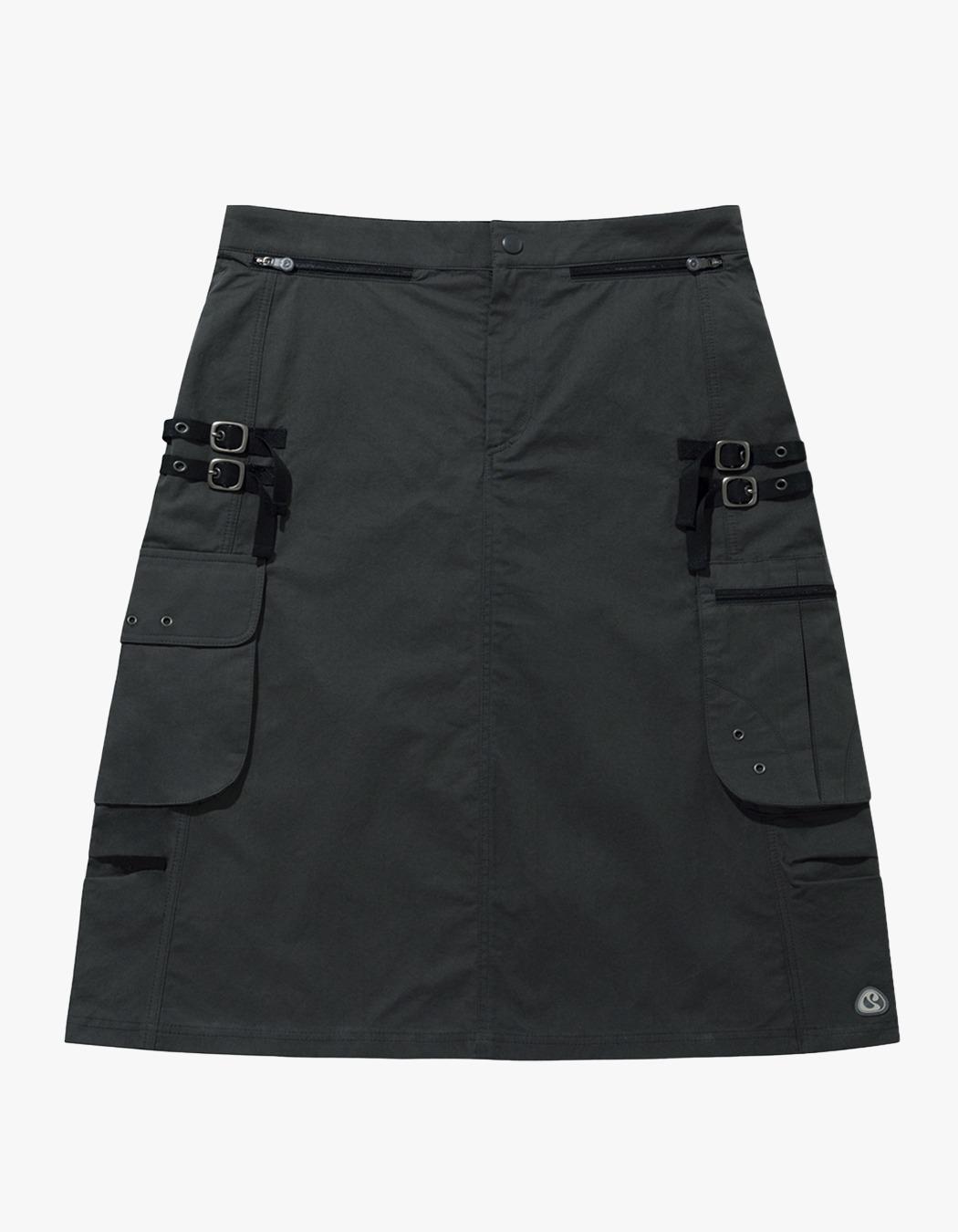 Cinnamoroll Folding Cargo Skirt - Grey
