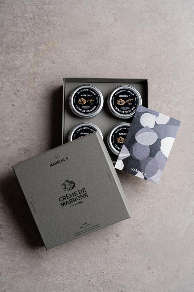 [마롱5] 크렘드마롱 (Crème de marrons) 120g x 4개, 480g, 밤크림, 밤잼 [원산지:국산(경기도 의왕시)]