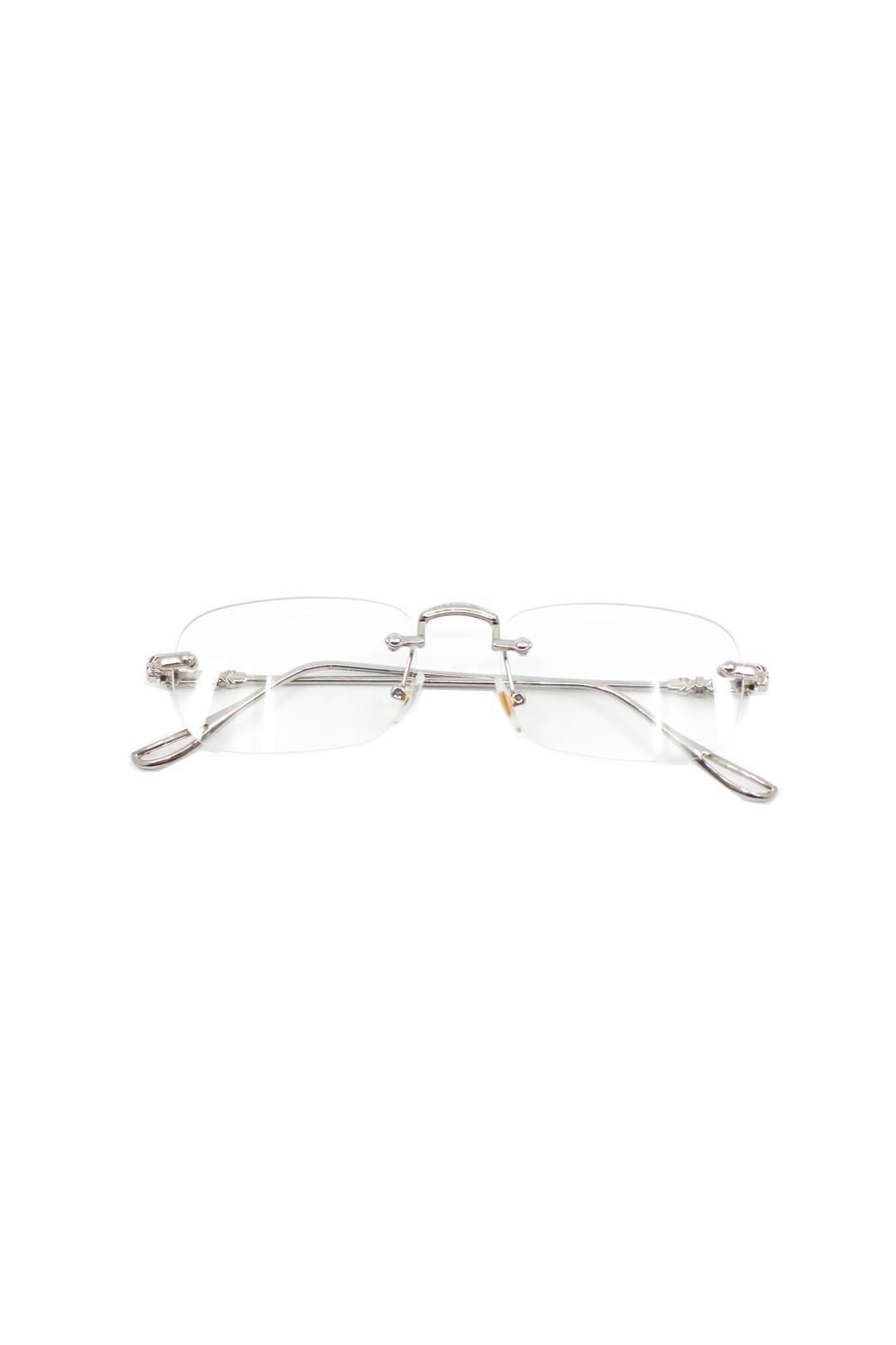 美愛の部屋 Square rimless glasses