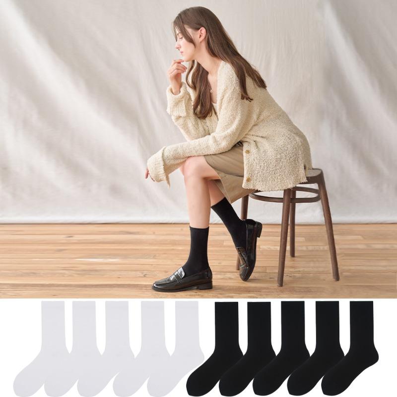 룰루렐라 국산 위클리 장목 양말 8켤레