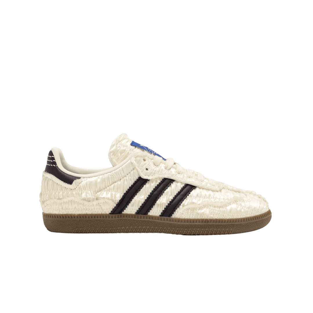 (W) Adidas x Caroline Hu Samba Satin Off White