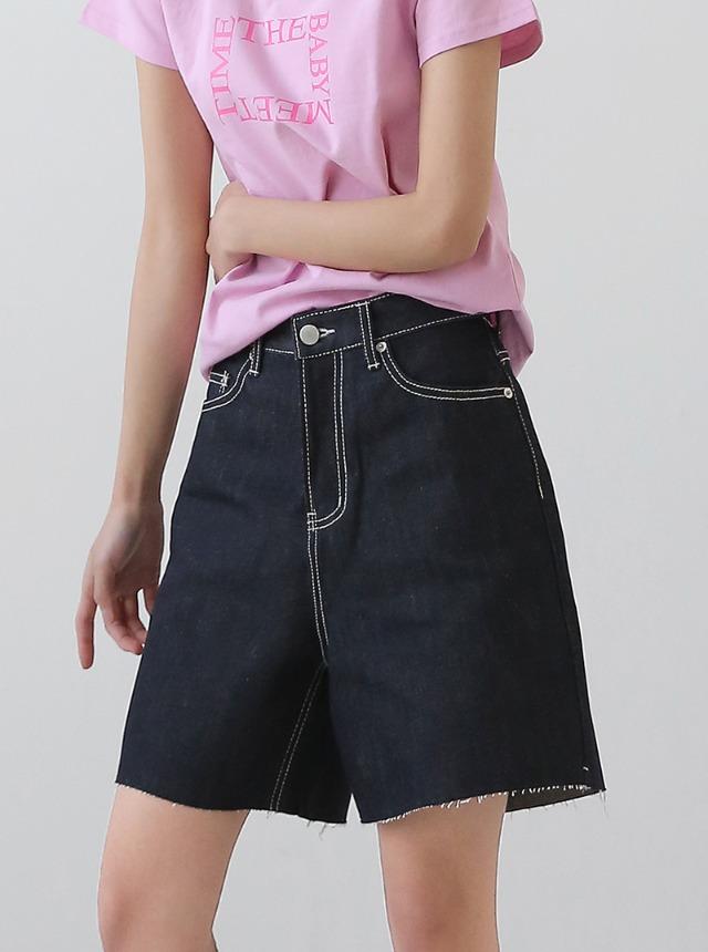 월터 논페이드 생지 하프 팬츠