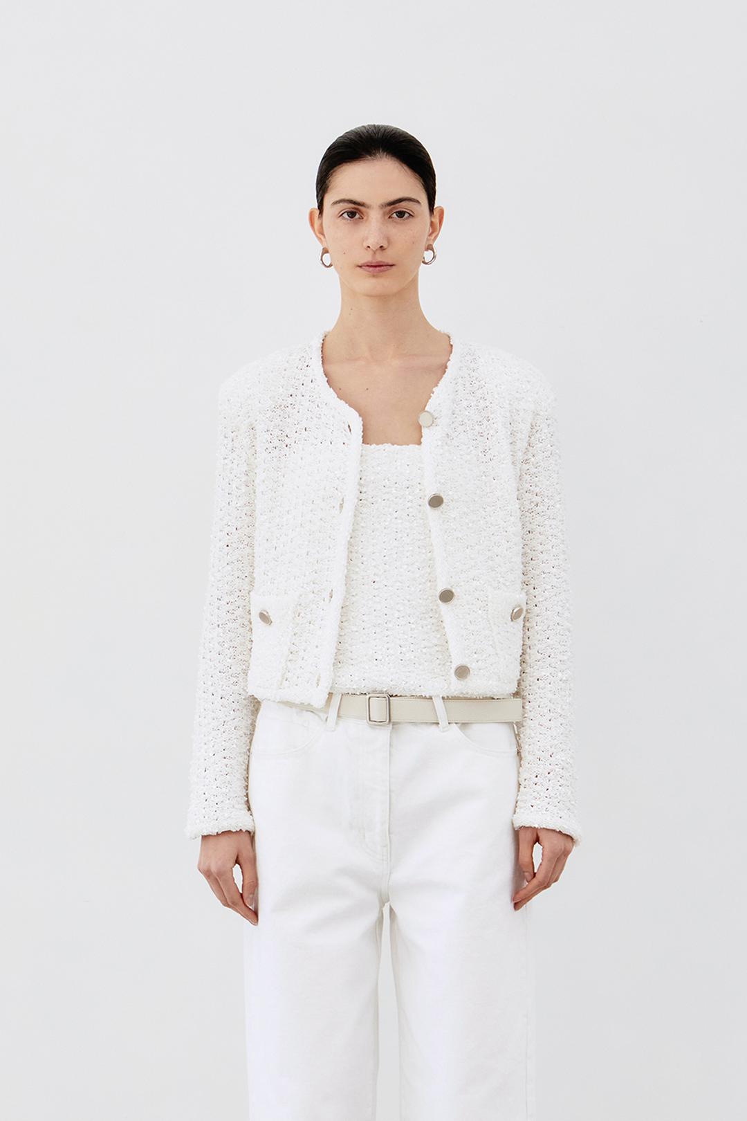 SEL TWEED CARDIGAN