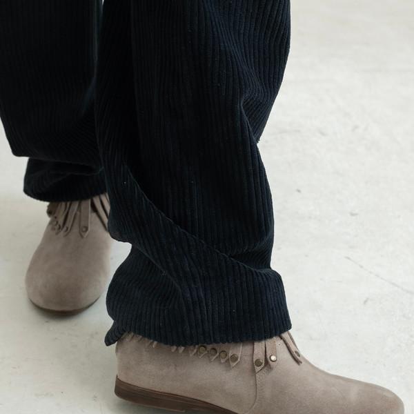 Anine Bing Suede Fringe&Studs Accents Ankle Boots