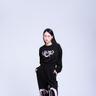 Crack Heart Jogger Pants Black