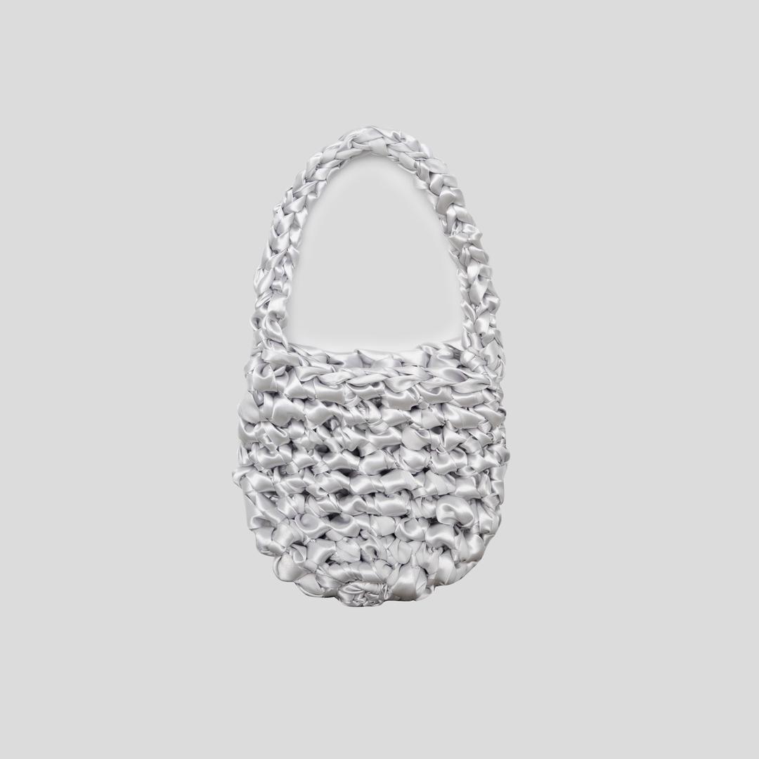SHINE KNIT BAG (PURE SILVER)