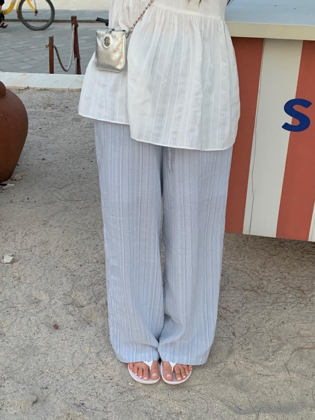 그랑블룸 [made] 당일배송/웨든 스트라이프 밴딩팬츠 (2color)