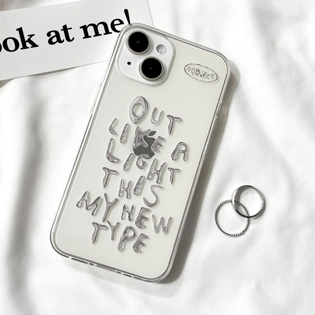 [젤리케이스] silver font 아이폰케이스 아이폰13 아이폰14프로 아이폰13프로 아이폰13미니 아이폰