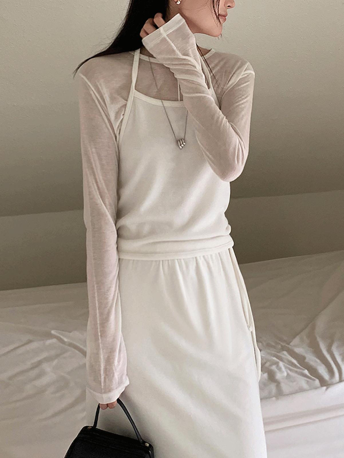 tencel line t-shirt (6color) 울30