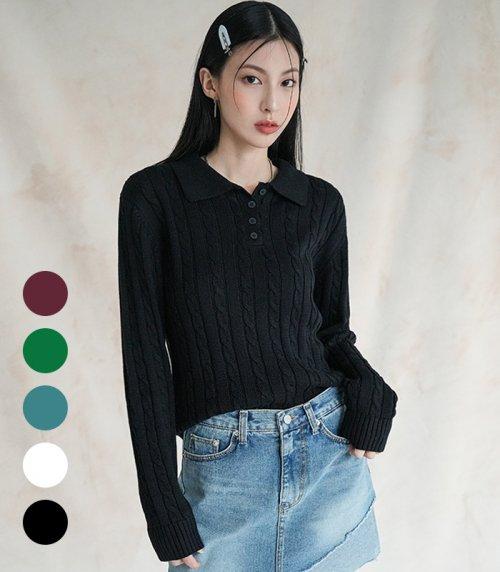 Collar Twist Knitwear - 5COL