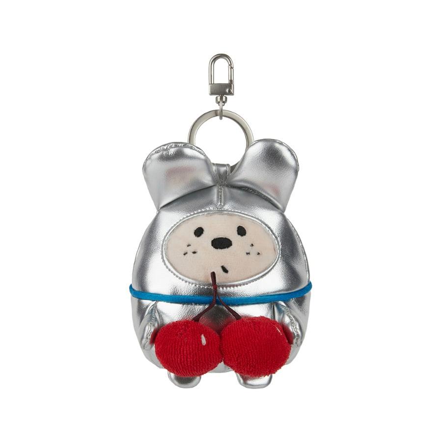 WITTY BUNNY CHARACTER AIRPODS CASE [SILVER]